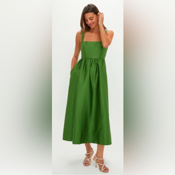 Tuckernuck Dresses & Skirts - Tuckernuck Green Dupioni Esme Dress Green Size Medium